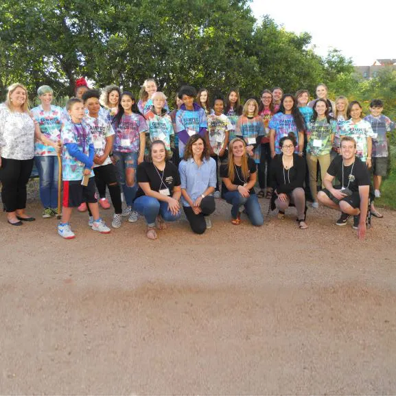 group photo of campus connections students