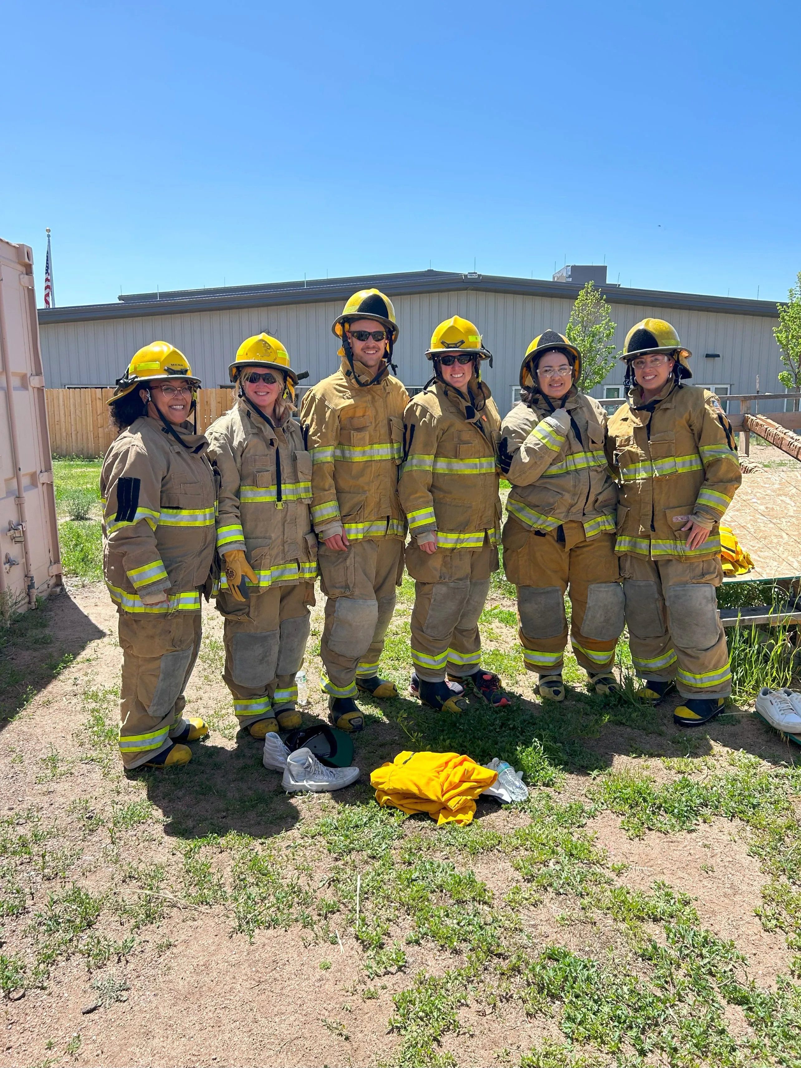 Leadership Pikes Peak in Fire Fighter Gear