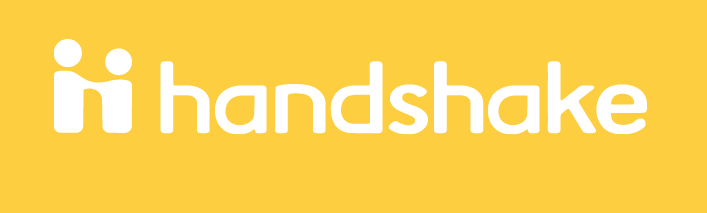 Click the handshake logo to enter student portal