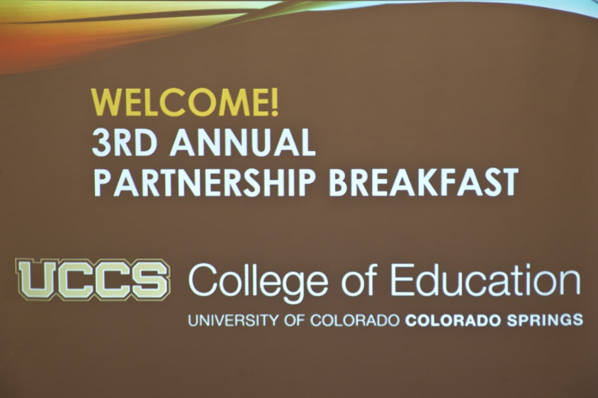 UCCS College of Education 3rd Annual Partnership Breakfast